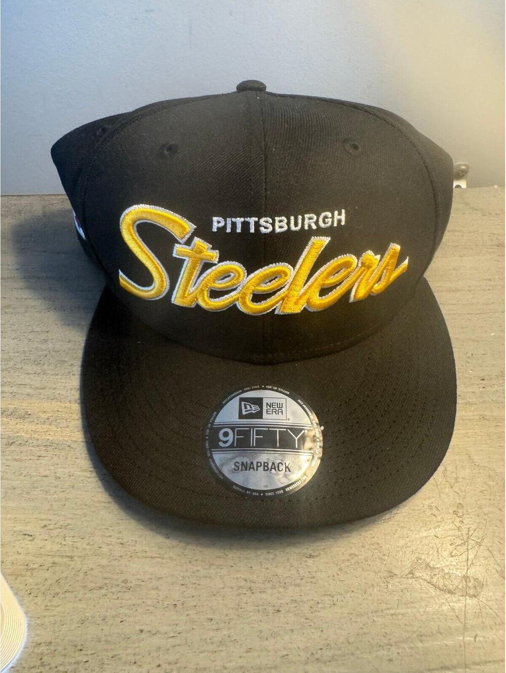 New Era Pittsburgh Steelers 9FIFTY Snapback Hat NFL Black Gold Adjustable Cap NW